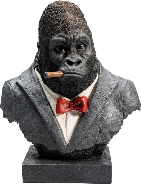 Kare - Deco Object Smoking Gorilla 48cm