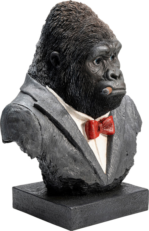 Kare - Deco Object Smoking Gorilla 48cm