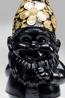 Kare - Deco Figurine Gnome Standing Black Gol