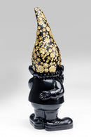 Kare - Deco Figurine Gnome Standing Black Gol