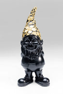 Kare - Deco Figurine Gnome Standing Black Gol