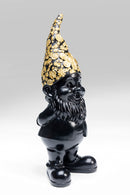 Kare - Deco Figurine Gnome Standing Black Gol