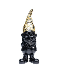 Kare - Deco Figurine Gnome Standing Black Gol