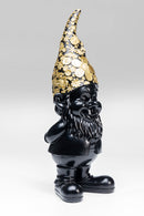 Kare - Deco Figurine Gnome Standing Black Gol