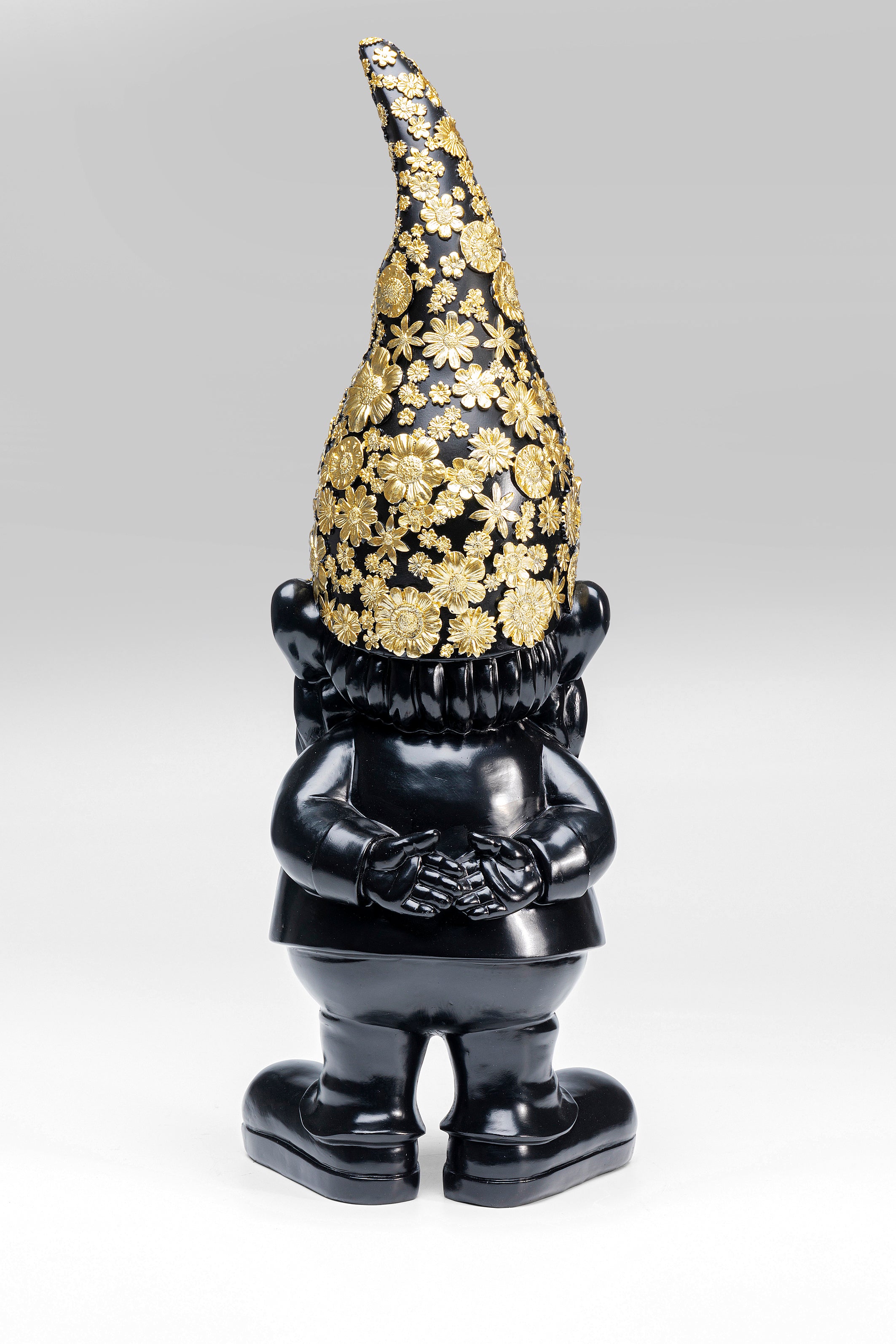 Kare - Deco Figurine Gnome Standing Black Gol