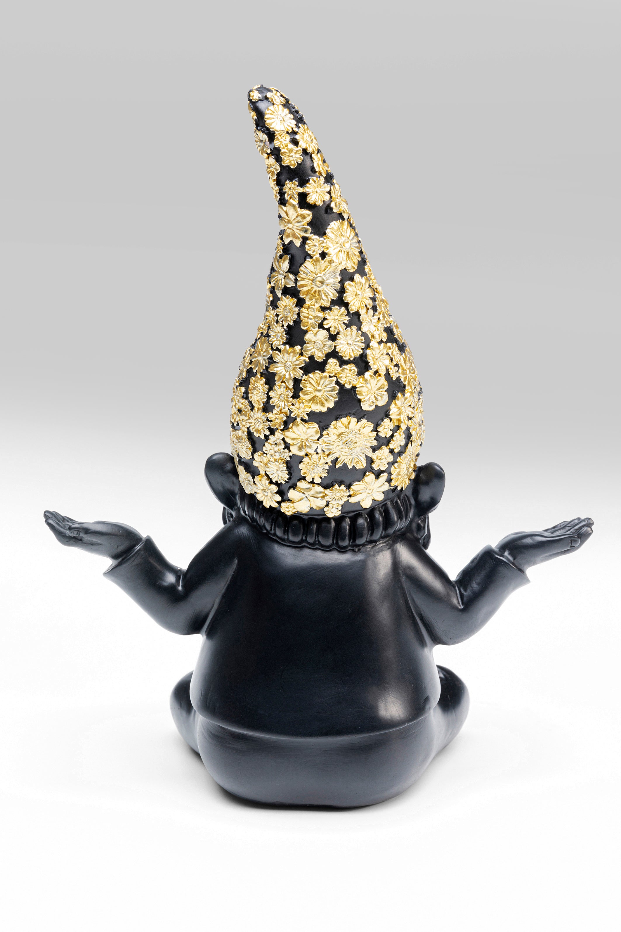 Kare - Deco Figurine Gnome Meditation Black G