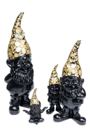 Kare - Deco Figurine Gnome Meditation Black G