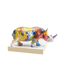Kare - Deco Figurine Colored Rhino 17cm