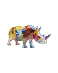 Kare - Deco Figurine Colored Rhino 17cm