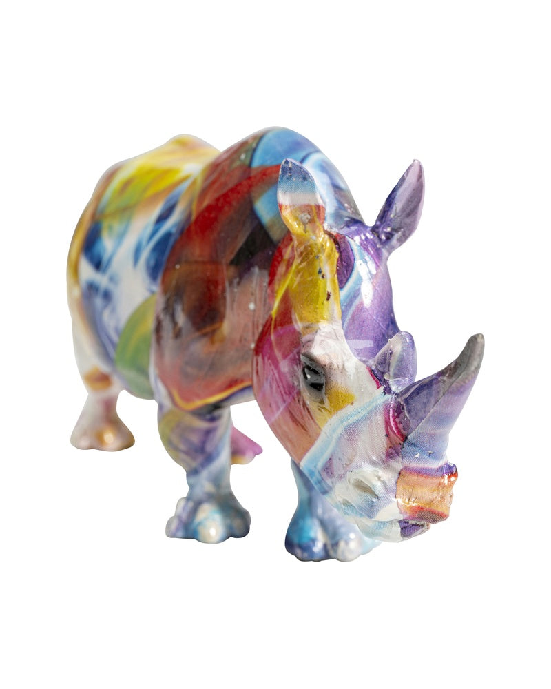 Kare - Deco Figurine Colored Rhino 17cm