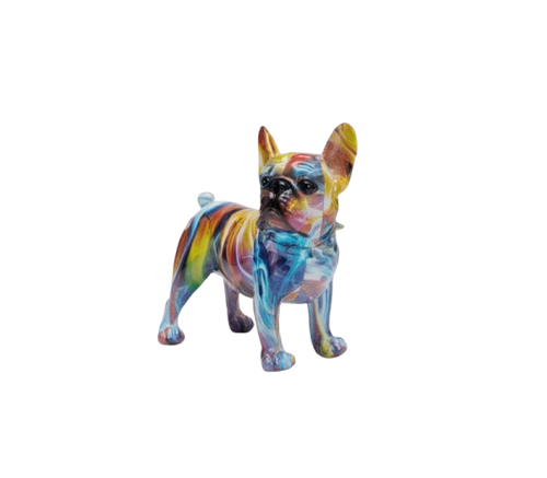 Kare - Deco Figurine Frenchie Colorful 24cm