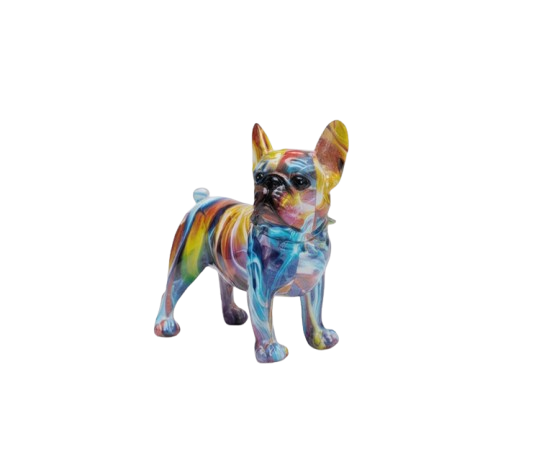 Kare - Deco Figurine Frenchie Colorful 24cm