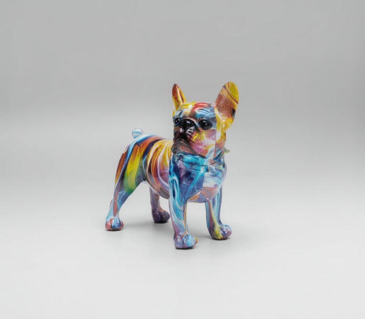 Kare - Deco Figurine Frenchie Colorful 24cm