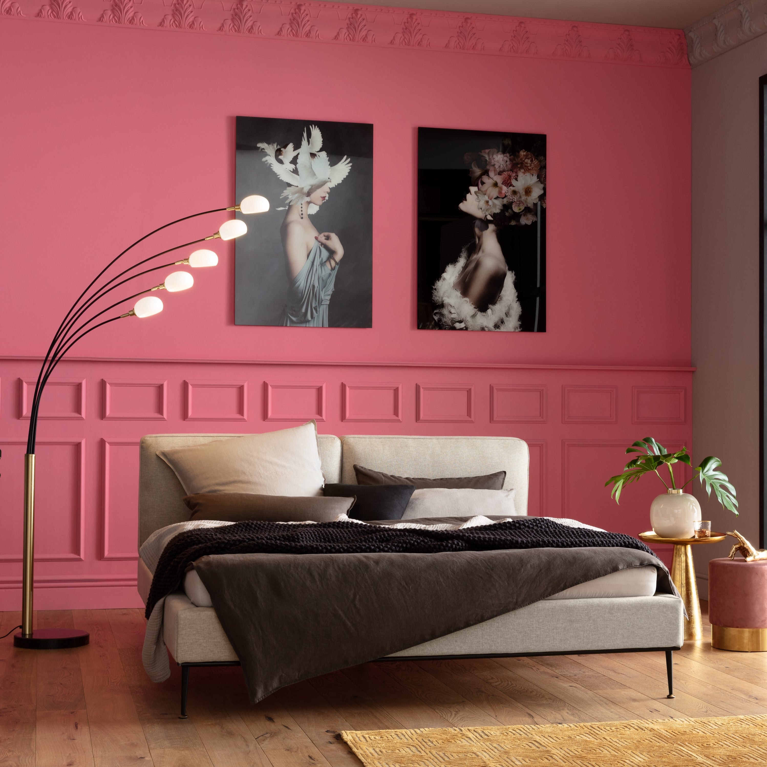 Kare - Glass Picture Flowery Beauty 80x120cm
