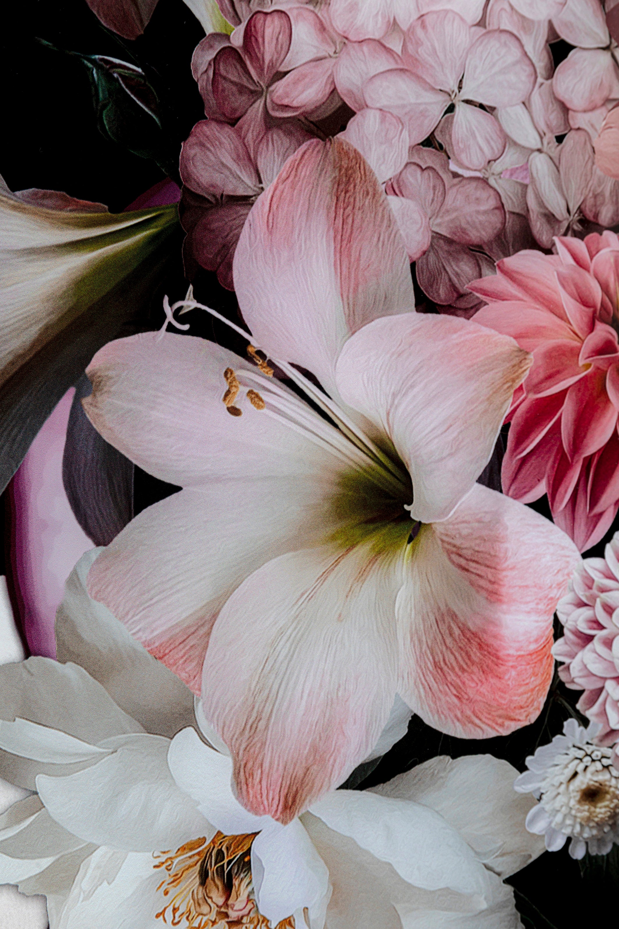 Kare - Glass Picture Flowery Beauty 80x120cm