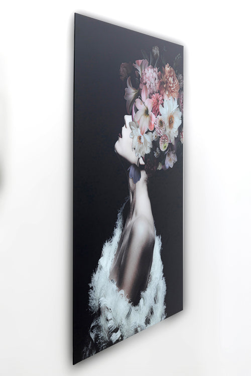 Kare - Glass Picture Flowery Beauty 80x120cm