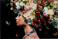 Kare - Glass Picture Bunch of Flowers 150x100