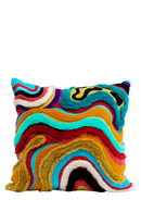 Kare - Cushion Waves Multi 45x45cm