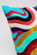 Kare - Cushion Waves Multi 45x45cm