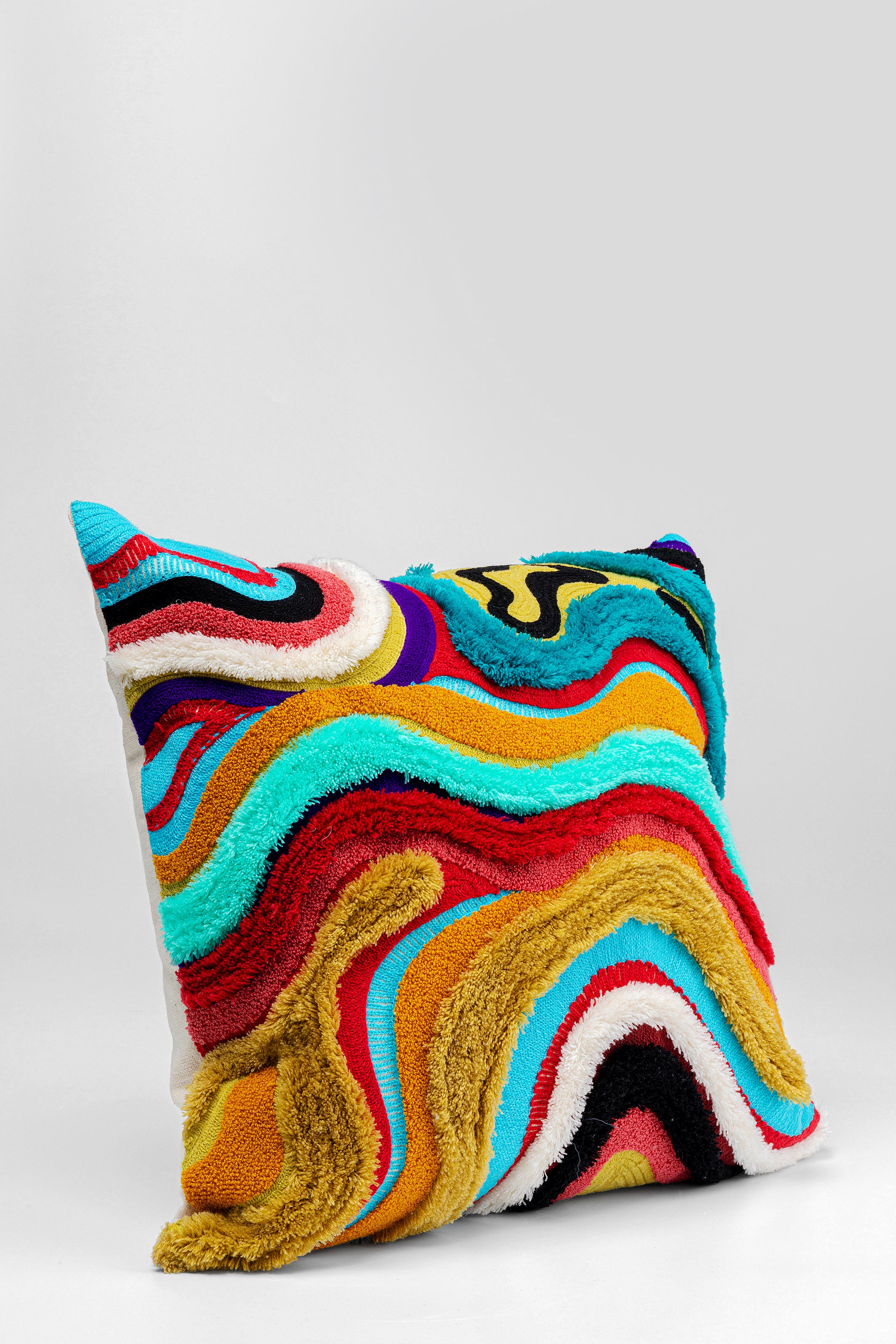 Kare - Cushion Waves Multi 45x45cm