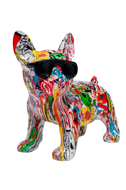 Kare - Deco Figurine Comic Dog Glasses 25cm
