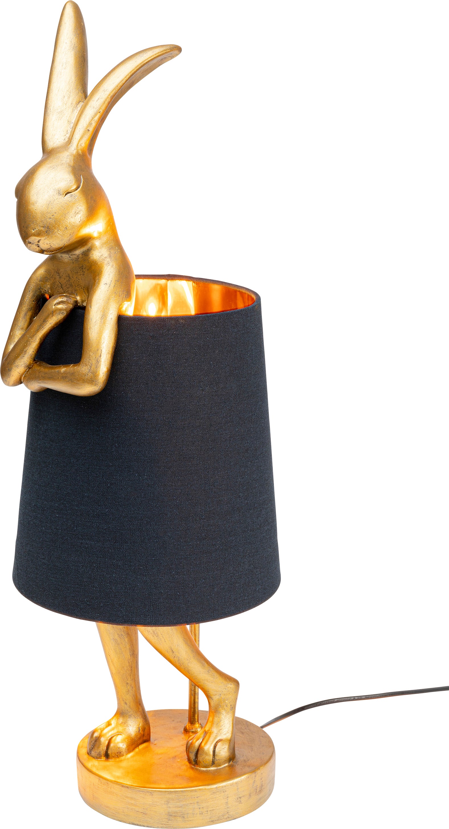 Kare - Table Lamp Animal Rabbit Gold/Black 68