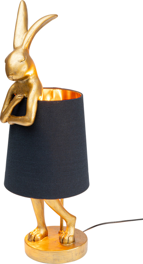 Kare - Table Lamp Animal Rabbit Gold/Black 68