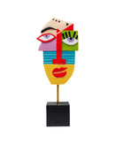 Kare - Deco Object Abstract Face Multicolour