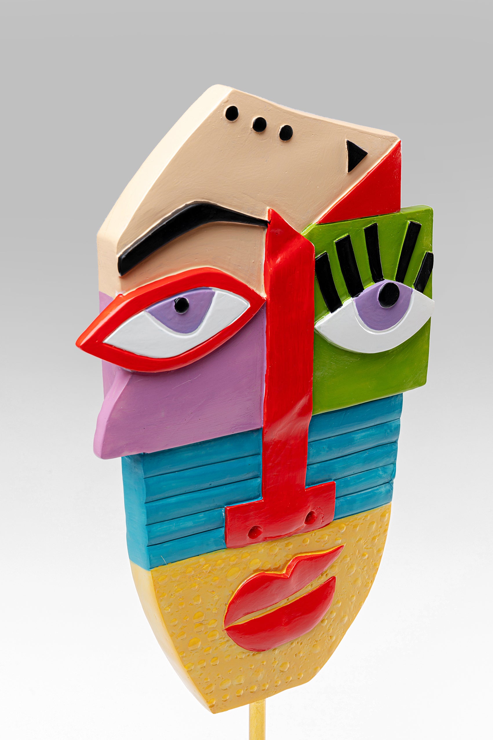 Kare - Deco Object Abstract Face Multicolour