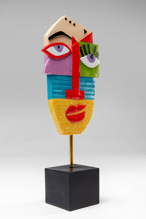 Kare - Deco Object Abstract Face Multicolour