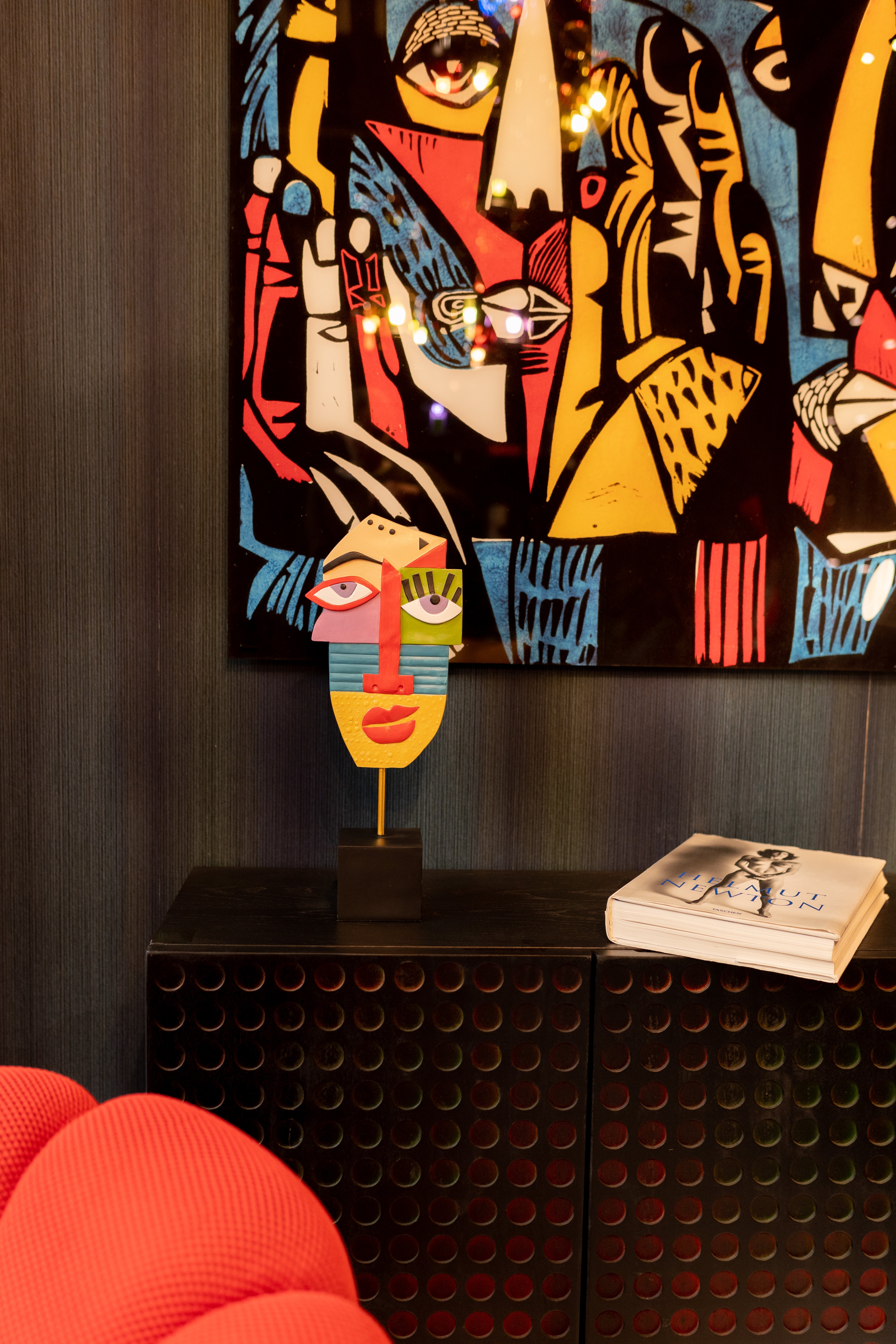 Kare - Deco Object Abstract Face Multicolour