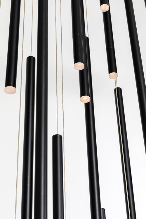 Kare - Pendant Lamp Living Vegas Deluxe Black