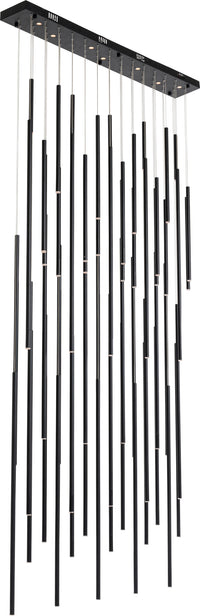 Kare - Pendant Lamp Living Vegas Deluxe Black