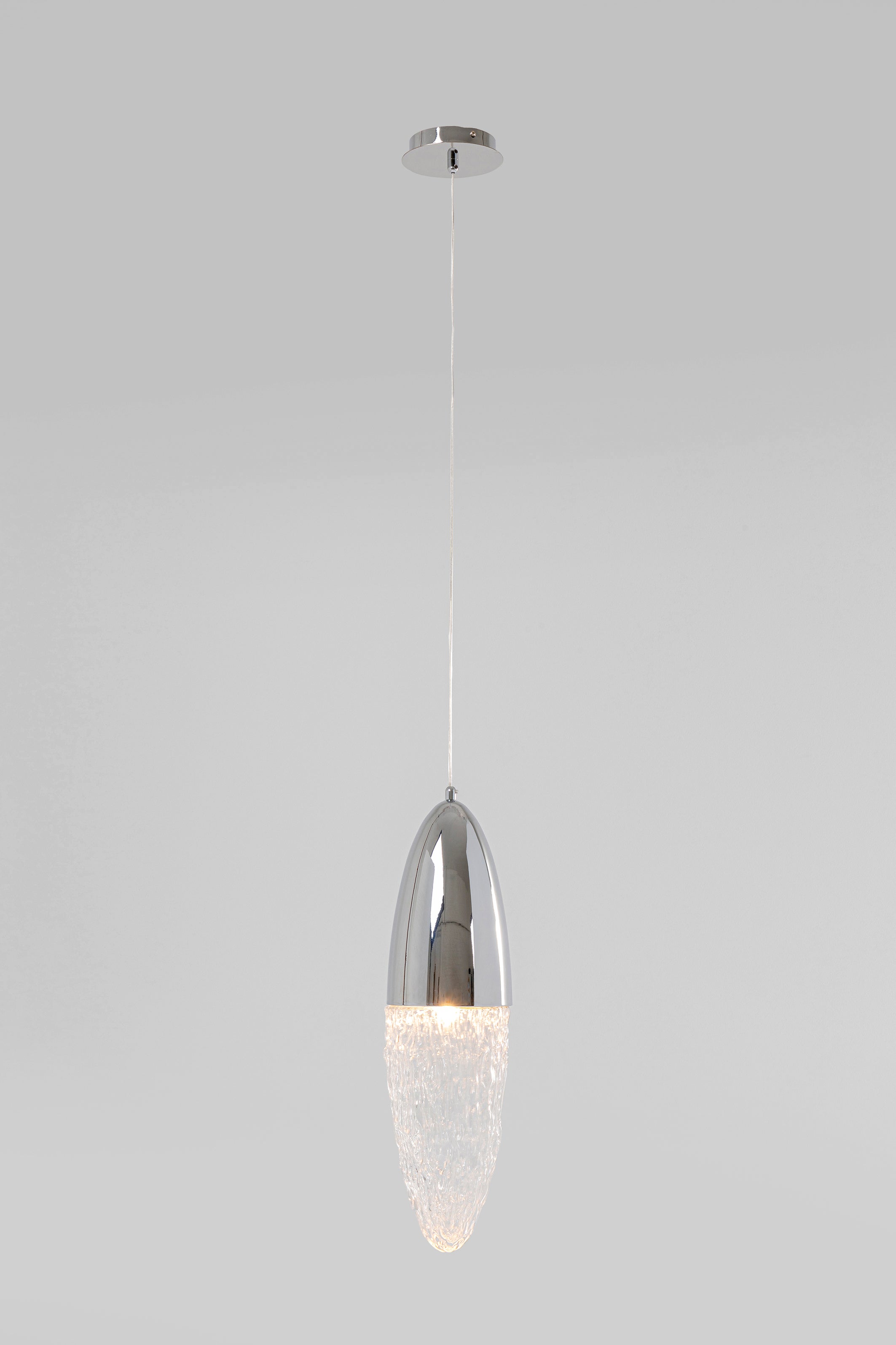 Kare - Pendant Lamp Frozen Chrome Ø17cm