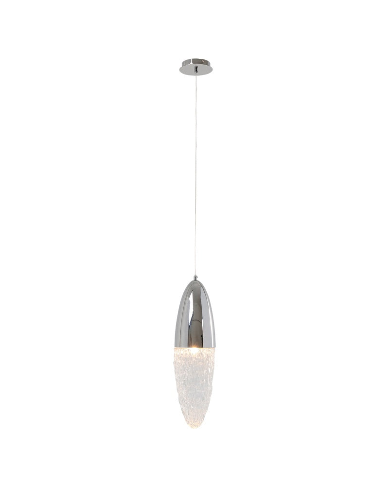 Kare - Pendant Lamp Frozen Chrome Ø17cm
