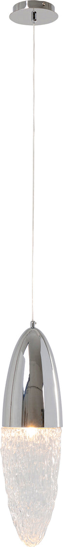 Kare - Pendant Lamp Frozen Chrome Ø17cm