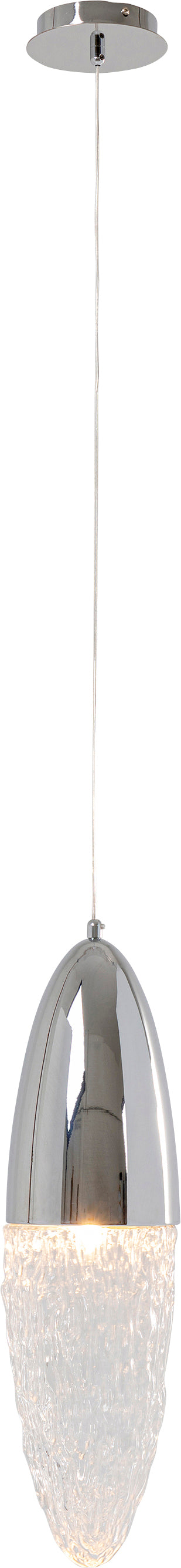 Kare - Pendant Lamp Frozen Chrome Ø17cm