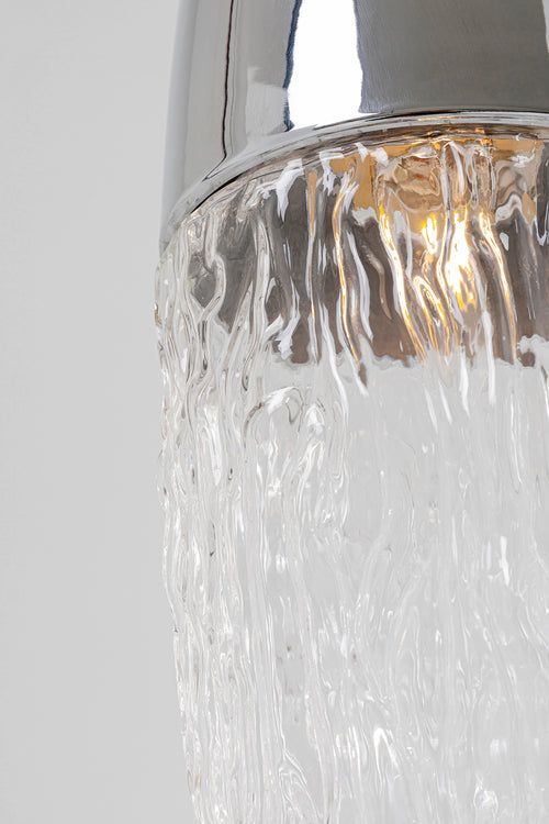Kare - Pendant Lamp Frozen Chrome Ø17cm