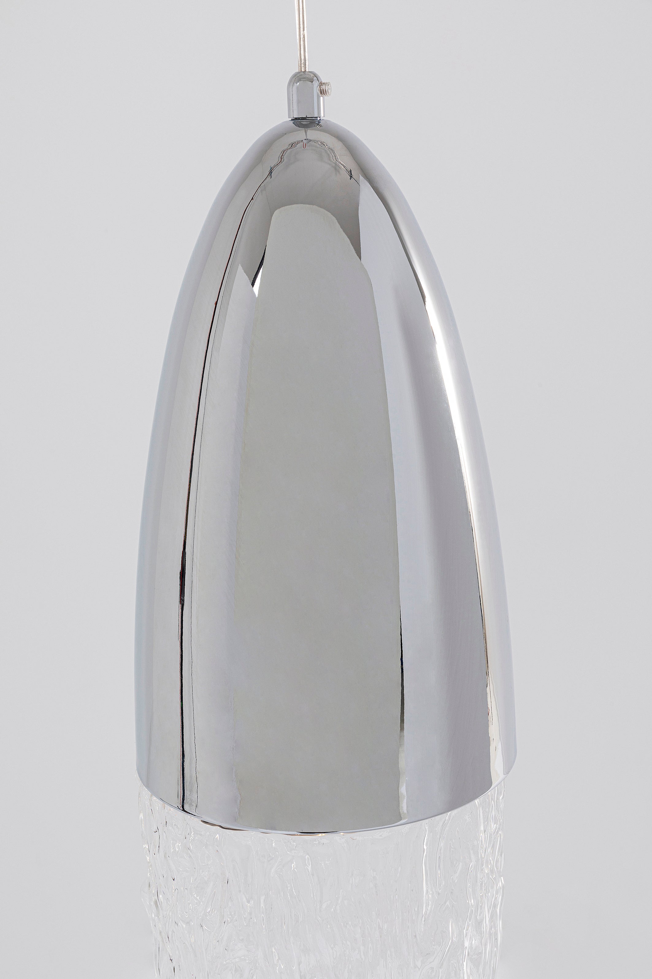 Kare - Pendant Lamp Frozen Chrome Ø17cm