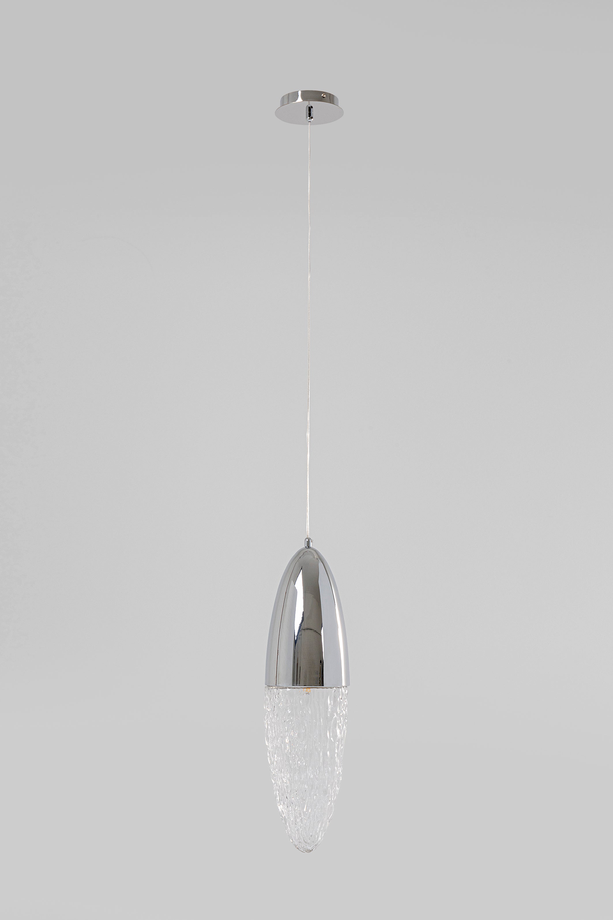 Kare - Pendant Lamp Frozen Chrome Ø17cm