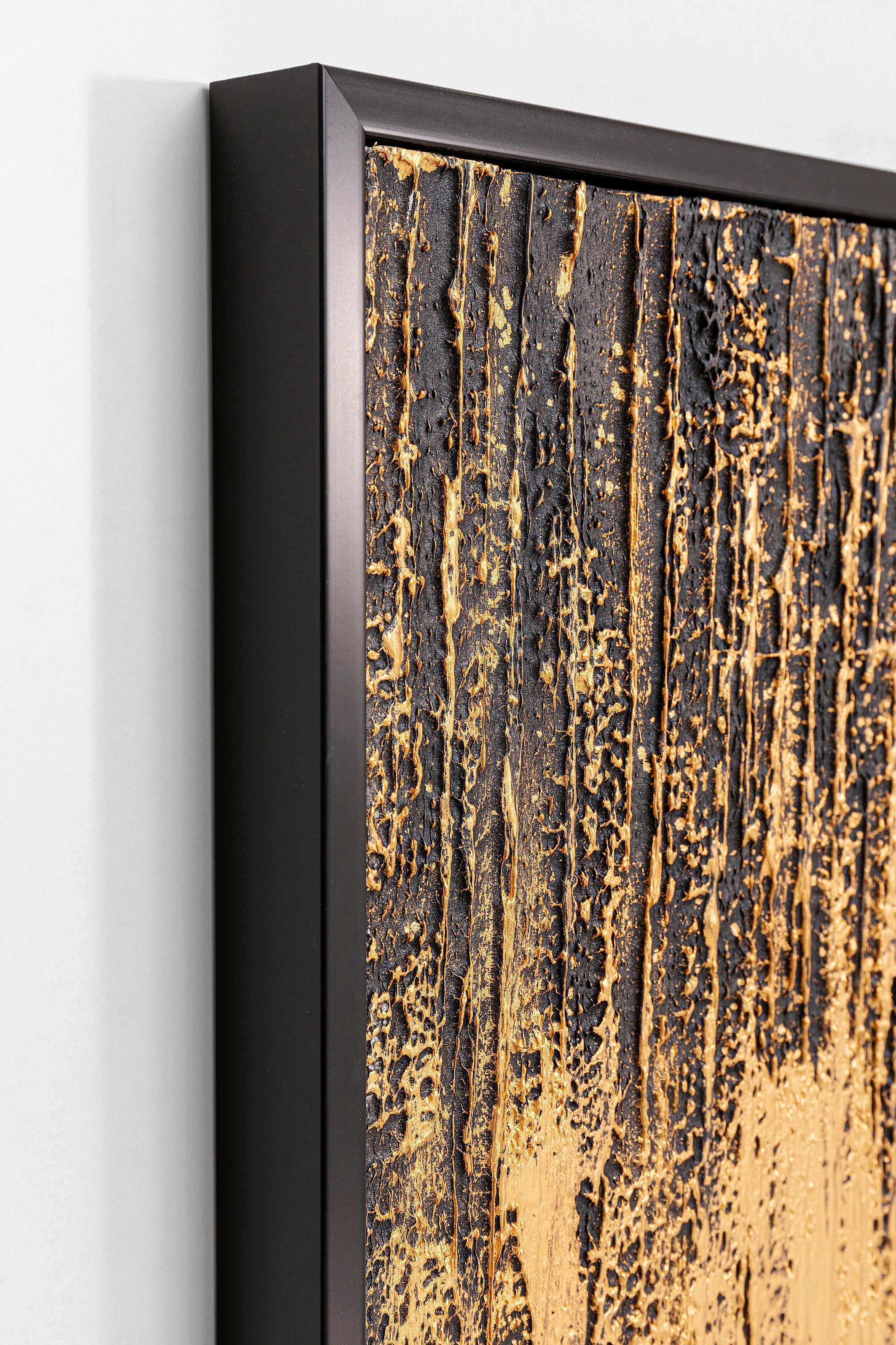 Kare - Framed Picture Abstract Black 80x120cm