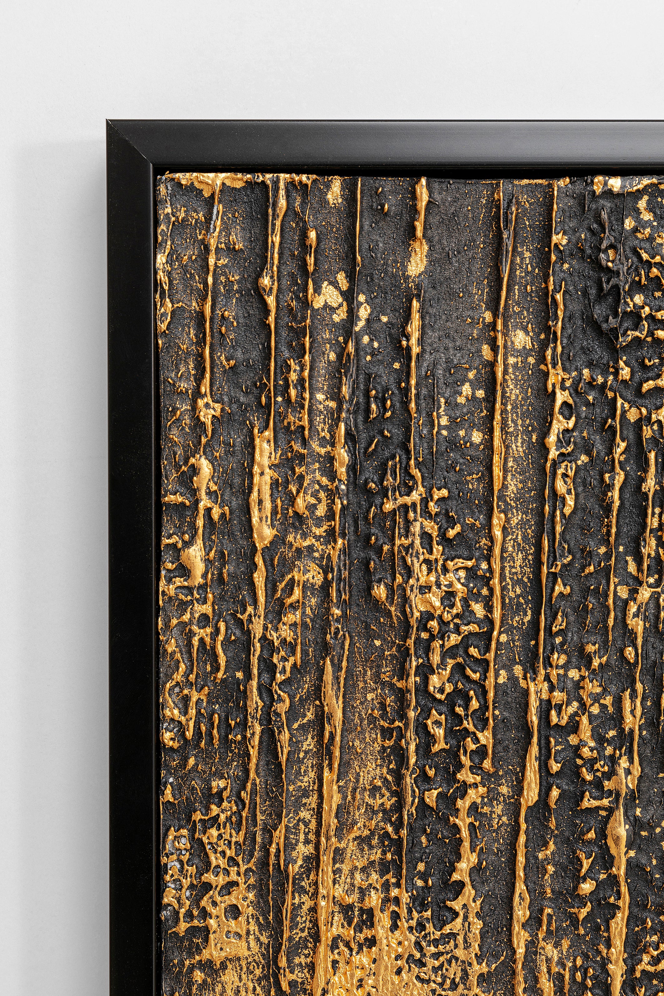 Kare - Framed Picture Abstract Black 80x120cm