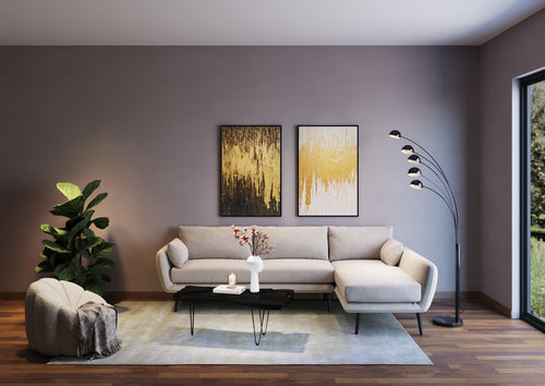 Kare - Framed Picture Abstract Black 80x120cm