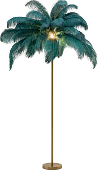Kare - Floor Lamp Feather Palm Green 165cm