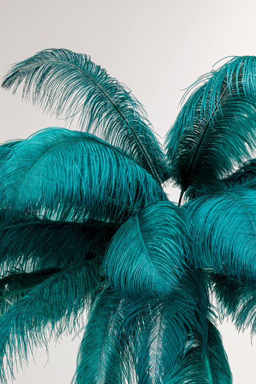 Kare - Floor Lamp Feather Palm Green 165cm