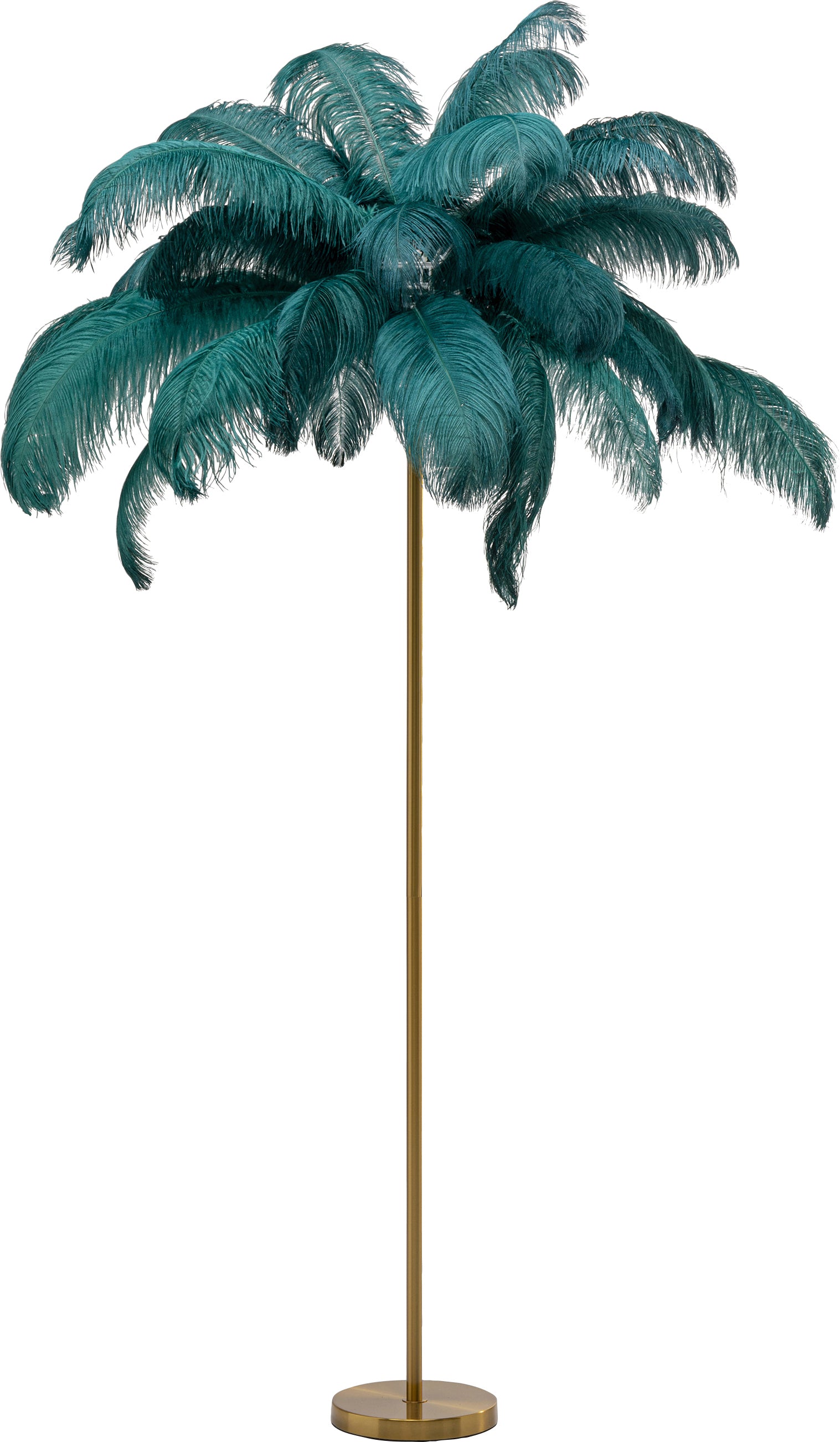 Kare - Floor Lamp Feather Palm Green 165cm