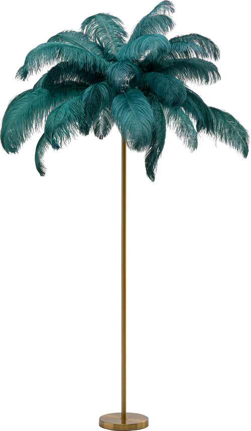Kare - Floor Lamp Feather Palm Green 165cm