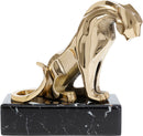 Kare - Deco Figurine Lion on Marble 34cm