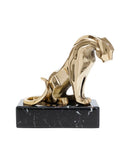 Kare - Deco Figurine Lion on Marble 34cm