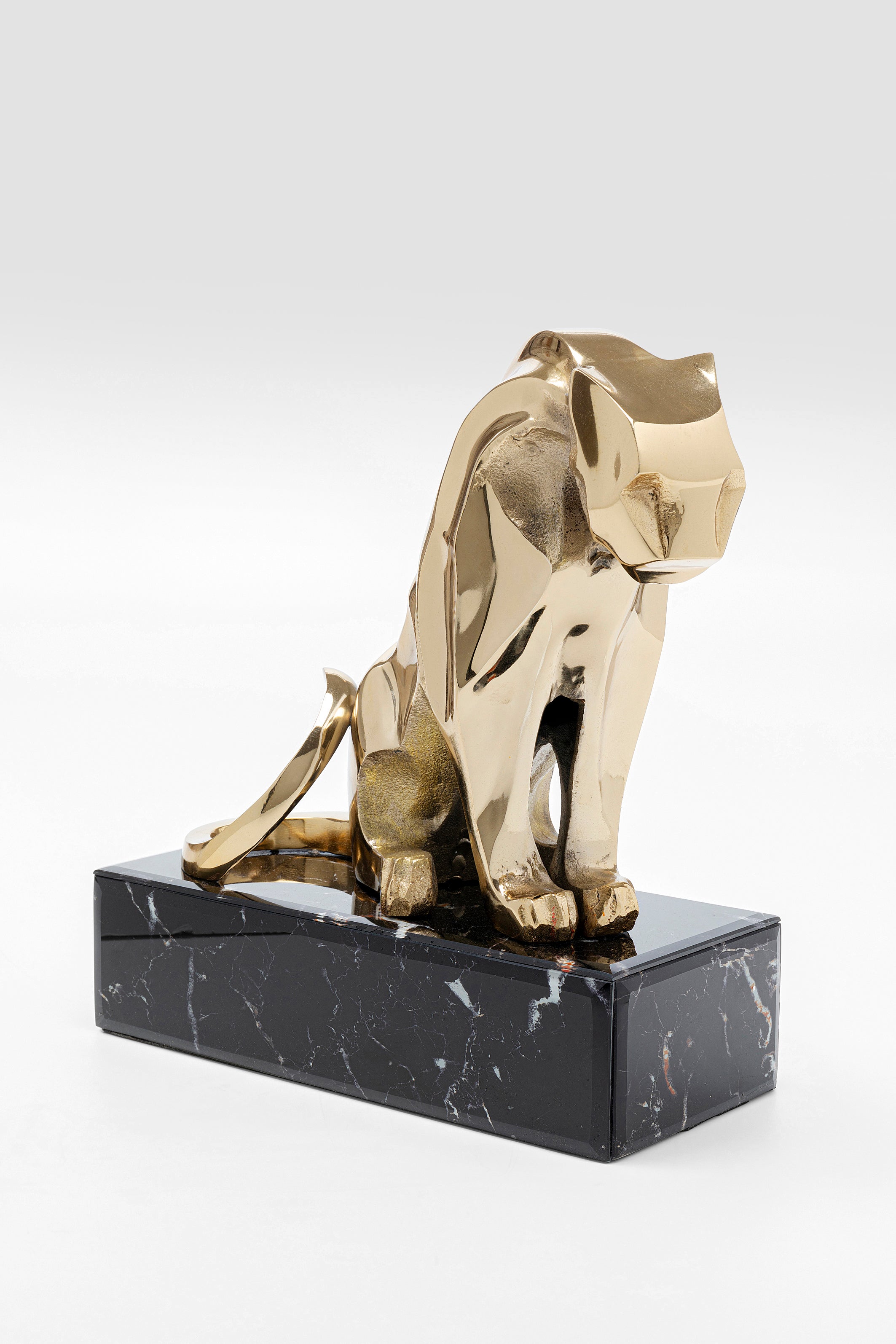 Kare - Deco Figurine Lion on Marble 34cm